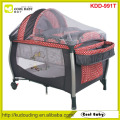 Wholesale NEW Baby Play yard Manufacturer NEW Design Playpen with Canopy/Mosquito net/Storage Shelf/Diaper Changer